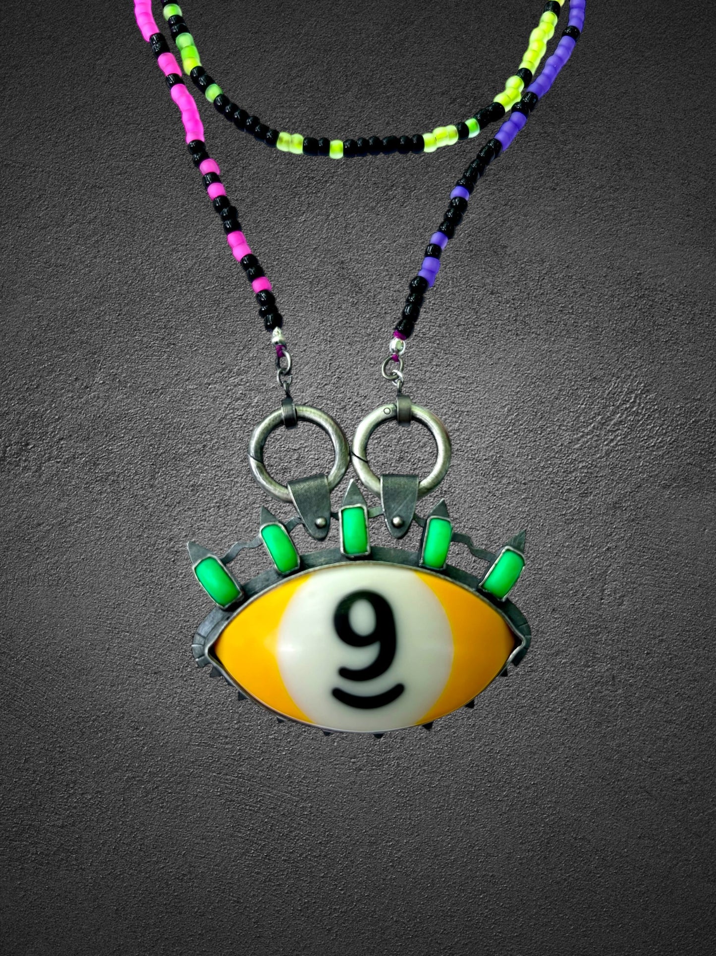 9 Ball Eye Necklace