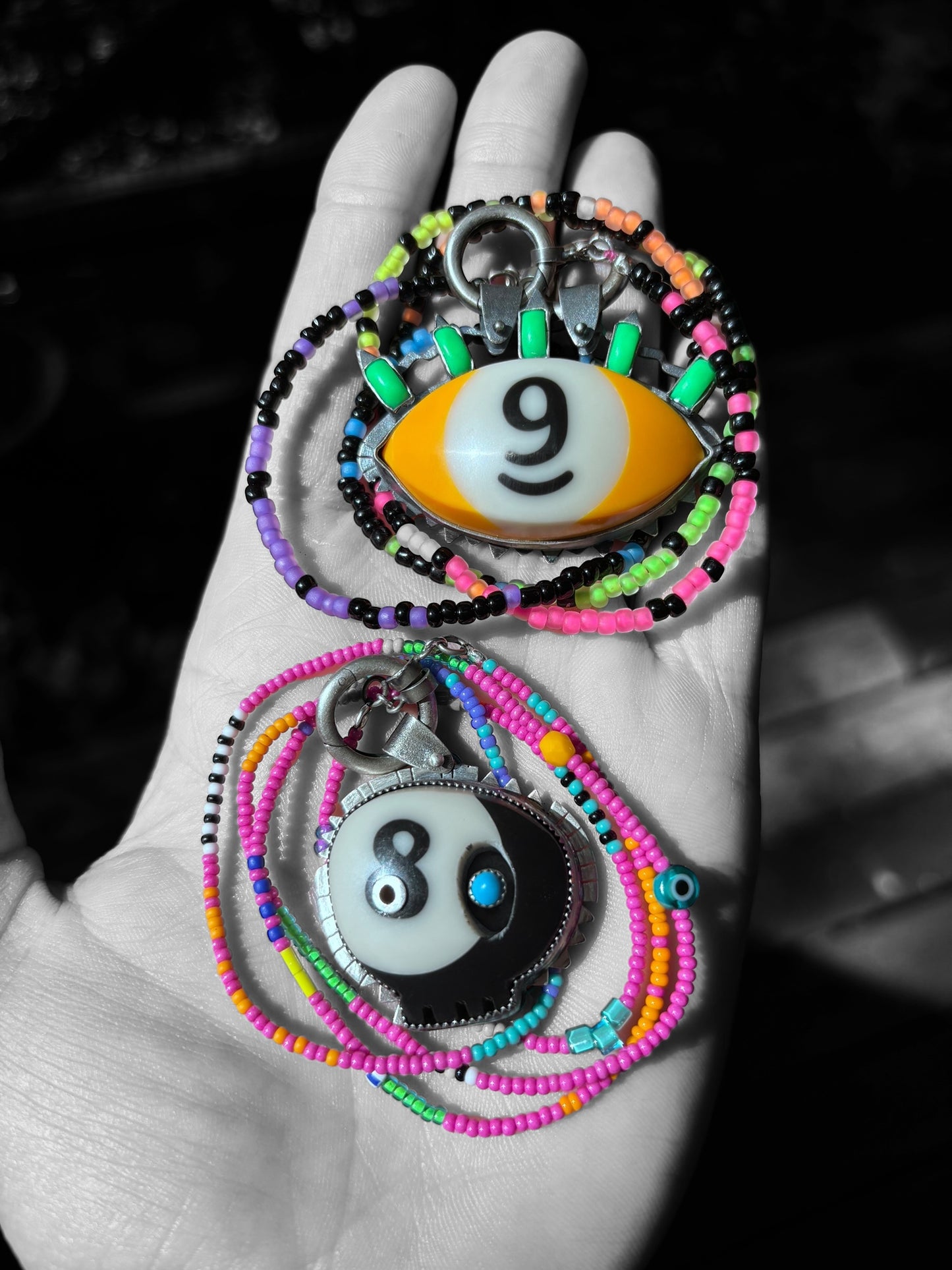 9 Ball Eye Necklace