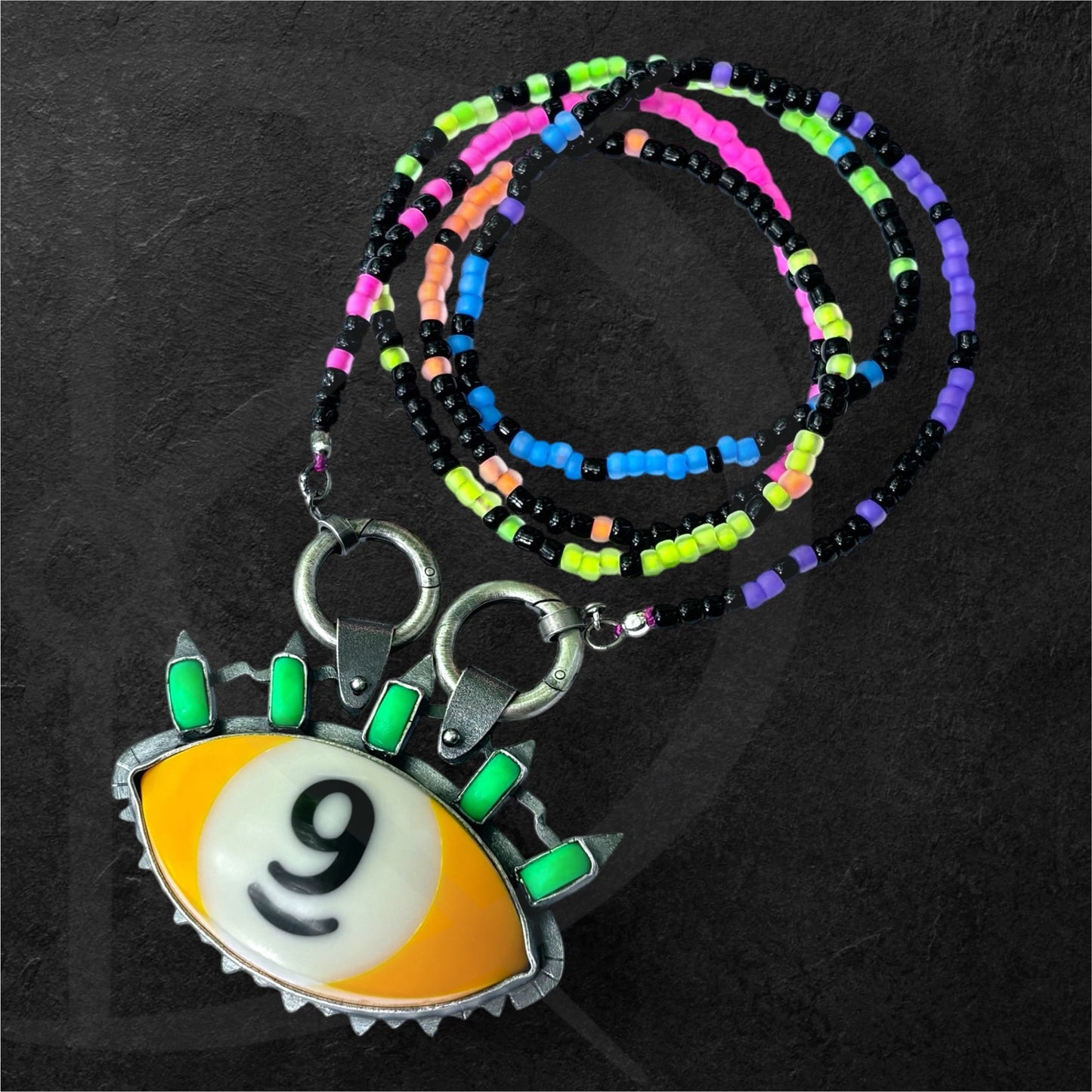 9 Ball Eye Necklace